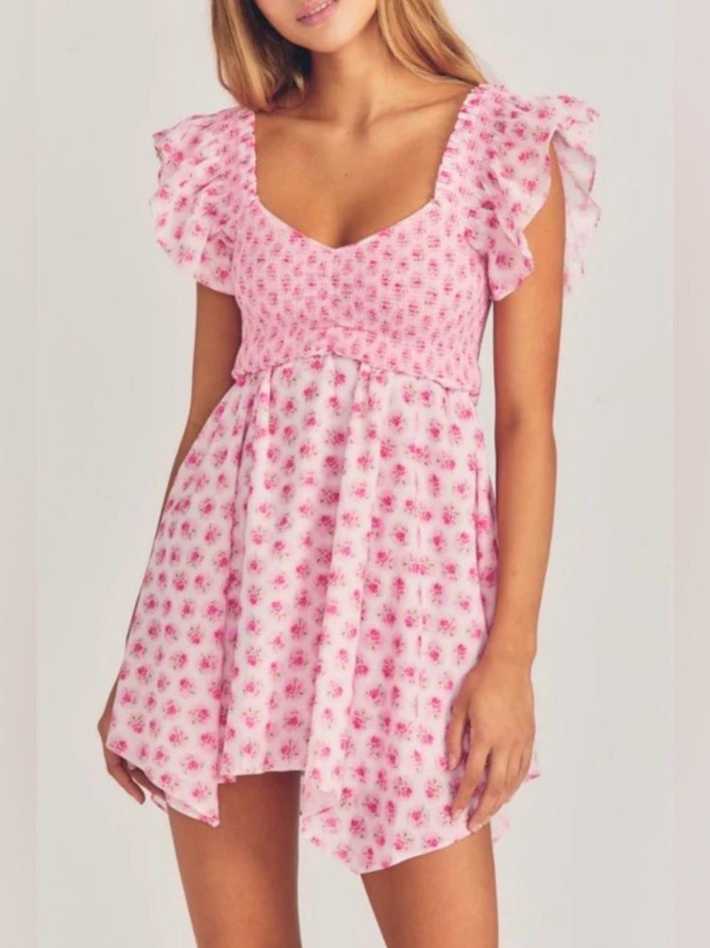 LoveShackFancy Athalia Dress - Pink - Picture 4 of 8
